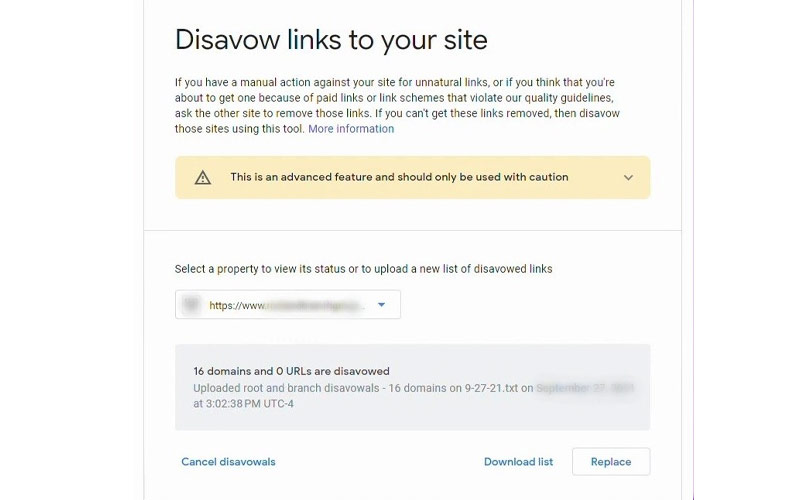 آموزش DISAVOW کردن بک لینک‌های اسپم و مخرب در سرچ کنسول