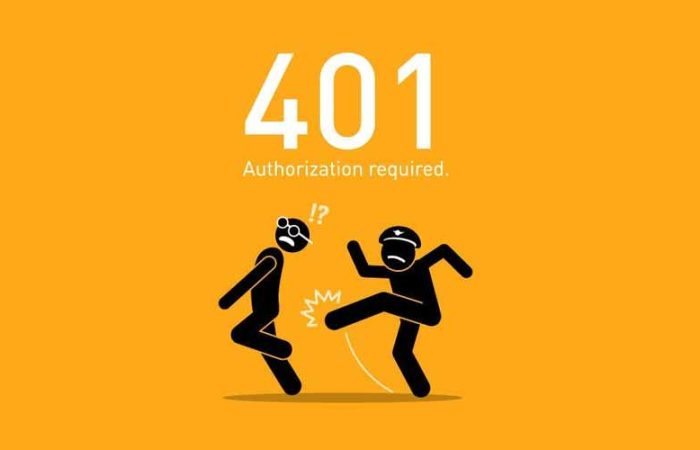 رفع خطای 401