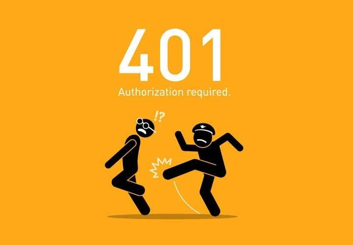 رفع خطای 401
